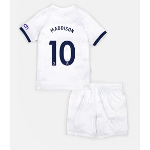 Maillot de foot Tottenham Hotspur James Maddison #10 Domicile enfant 2023-24 Manches Courte (+ pantalon court)